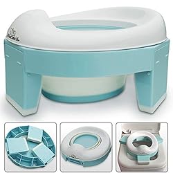 3-in-1 Go Potty for Travel, Portable Folding Compact Toilet Seat,Potty