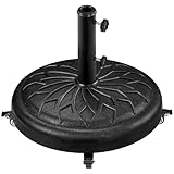 Base standard du marché : notre support de parasol est équipé d'adaptateurs en caoutchouc qui s'adaptent au diamètre standard des mâts de parasol du marché avec des diamètres de 34, 38 et 48 mm