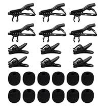 Package Content: You will receive 6pcs lapel microphone clips, 6pcs mic plastic wire clips and 12pcs microphone windscreens. Enough quantity for your daily use and replacement for lavalier microphones. Premium Material: With quality materials, these ...