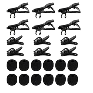 Package Content: You will receive 6pcs lapel microphone clips, 6pcs mic plastic wire clips and 12pcs microphone windscreens. Enough quantity for your daily use and replacement for lavalier microphones. Premium Material: With quality materials, these ...