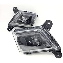 LEDIN Built-in LED Fog Lights Dual Color for 2019 2020 2021 Chevrolet Silverado 1500 OE Style Clear Lens with Switch, Wires