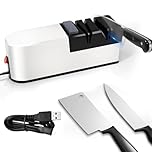 hommova Electric Knife Sharpener UK, 5 in 1 Knife Sharpener for Repair and Sharpening of Knives