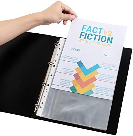 Arpan A4 Strong Transparent Poly Punched Pockets 104 Sleeves/Wallets