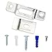 T-Lock security hangers locking hardware set for (25) wood or aluminum picture frames plus free HARDENED wrench! ArtRight