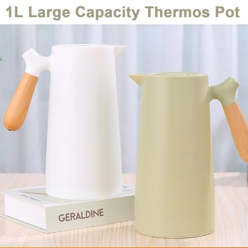 1.5l/51oz Carafe Thermique en Acier Inoxydable pour Café, Chaleur 12 Heures & Rétention à Froid 24 Heures, Corps en Rotin Tissé, Contenant Isotherme Isolé pour Café 1.5l/51oz Carafe Thermique en Acier Inoxydable pour Café, Chaleur 12 Heures & Rétention à Froid 24 Heures, Corps en Rotin Tissé, Contenant Isotherme Isolé pour Café