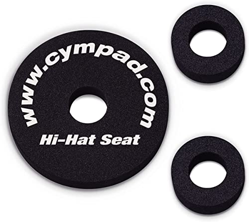 Cympad Optimizer Foam Cymbal Washers, Hi-Hat-Clutch & Seat (Set of 3) – Improves Cymbal Tone & Stability