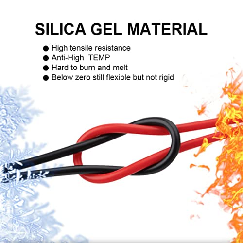 Image of Dual Alligator Clips Electrical Test Leads,Insulation Car Battery Test Lead, for Multimeter Leads,Jumper Wires Alligator Clips Length 3.3 ft (Black & Red