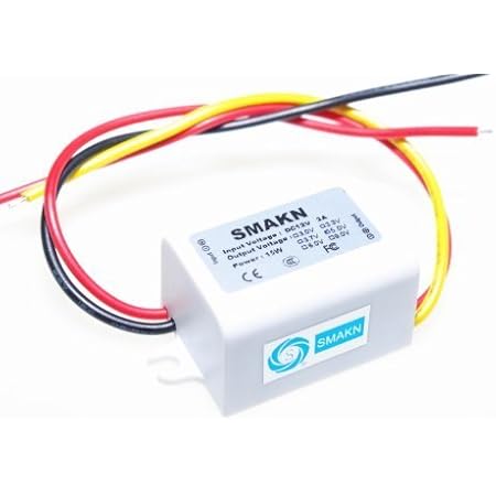 SMAKN DC/DC Converter 12V 8-23V Step Down to 5V/3A 5V 3A 15W Power Supply Module