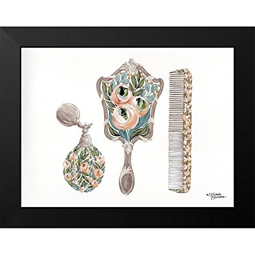 Artdirect - Norman, Michele 18X15 Black Modern Framed Art Print Titled: Vanity Set #TOP1