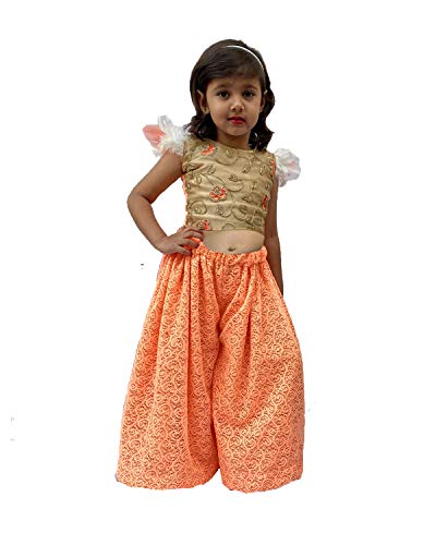 Image of Aglare Girl's Net Readymade Lehenga Choli
