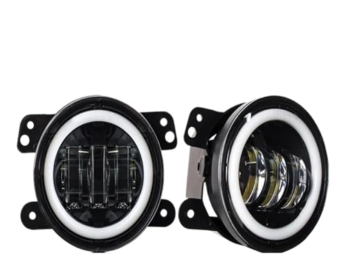Feu antibrouillard LED 4 pouces blanc ambre pour Wrangler JK et Journey