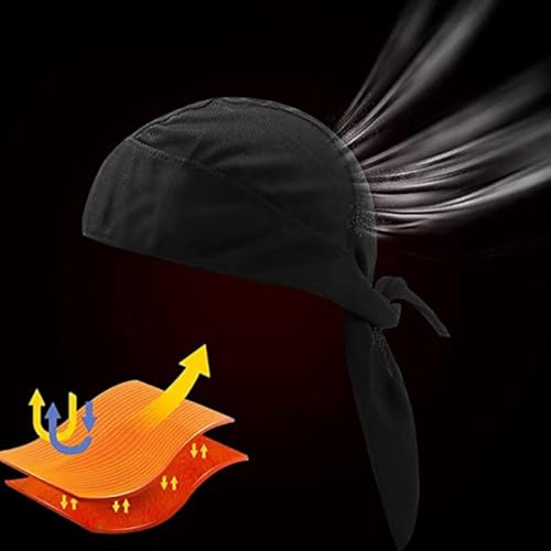 Bandana de Ciclismo, Touca, Bandana Esportiva, Respirável, Chapéu de Pirata, Bandana de Algodão para