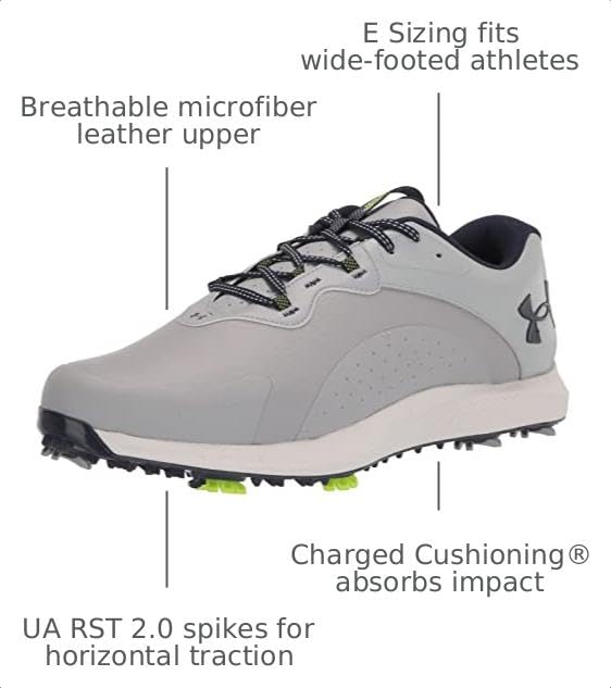 Image of Under Armour Men's Charged Draw 2 Cleat Golf Shoes