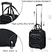 KROSER Carry On Underseat Multi-functional, 16-inch Underseater Lightweight Overnight Suitcase for Men Women, Black