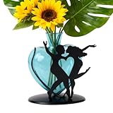 Choix de décoration idéal : le vase à fleurs avec un design en forme de cœur améliore l'apparence enchanteresse de n'importe quel environnement, ce qui le rend idéal pour les occasions spéciales qui célèbrent l'amour et la romance tout en ajoutant de l'élégance à votre maison ou à votre décoration d'événement sans effort