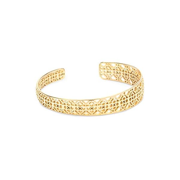Kendra Scott Uma Filigree Cuff Bracelet for Women, Fashion Jewelry, 14k Gold-Plated