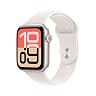 Apple Watch SE 3（GPS ＋ Cellularモデル）- 44mm MEPE4J/A スターライトアルミニウムケースとスターライトスポーツバンド - S/M