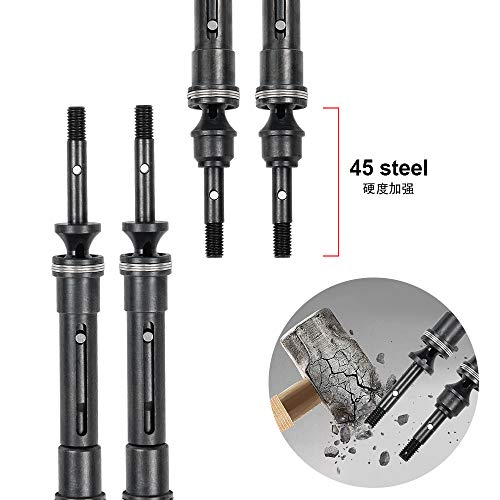 Front & Rear Drive Shaft 115-139mm for RC Slash 4X4 Rustler VXL Stampede - Thumbnail 5