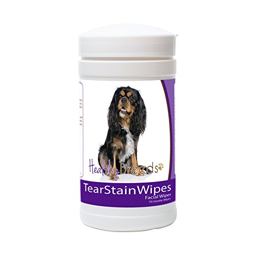 Image of Healthy Breeds Cavalier King Charles Spaniel Tear Stain Wipes 70 Count