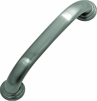 Hickory Hardware 1 Pack Solid Core Kitchen Cabinet Pulls, Luxury Cabinet Handles, Hardware for Doors & Dresser Drawers, 3-3/4 Inch 96mm Hole Center, Satin Nickel, Zephyr Collection