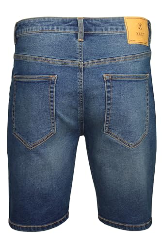 Xact Men's Stretch 10oz Denim Jean Shorts, Regular Fit, 5-Pocket Western with Zip Fly (Indigo Wash) 34 - Image 3