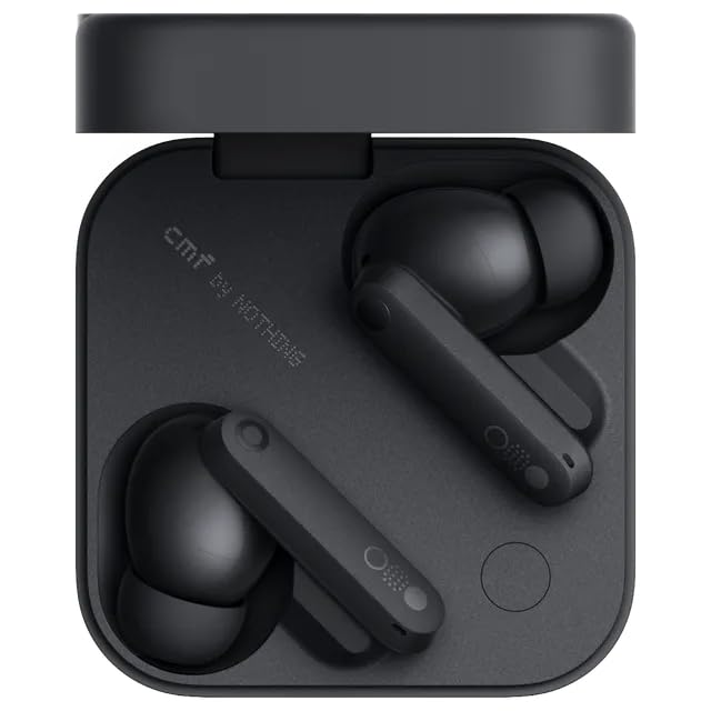 Image of CMFF Buds with 61 dB ANC, Ultra Bass Technology & Upto 51 Hours of Battery Life Bluetooth Headset,4HD Mics,USB-C,13mm Drivers,Easy Use for iPhone,Apple Compatible (Black)
