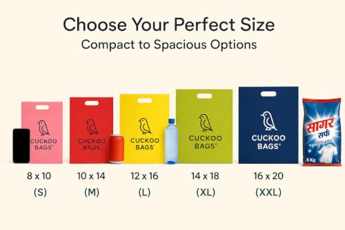 Image of Cuckoo Bags D‑Cut Cloth Shopping Bag, Gift Bag, Grocery Bags, Jewellery Bags /Medium Accessories /Cosmetics Bag Assorted Colors (Colors May Vary as per Availability)