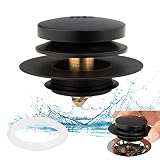 Artiwell Universal Tip Toe Bath Drain Stopper and Cover, Bathtub Drain Stopper, Replaces Lift and Tu