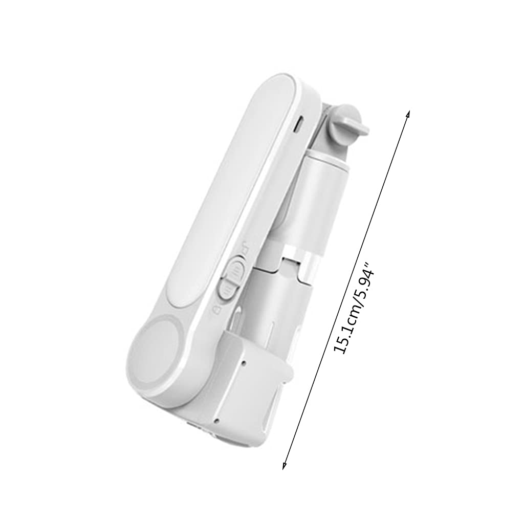 Shake Stabilizzatore Gimbal Con Luce di Riempimento Per Smartphone Vlog Live Video Record Con Telecomando Rotazione