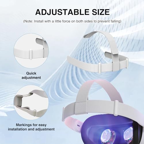 COWANIEE Head Strap for Meta Quest 2, Durable Headset with 4*Handle Protector - Image 3