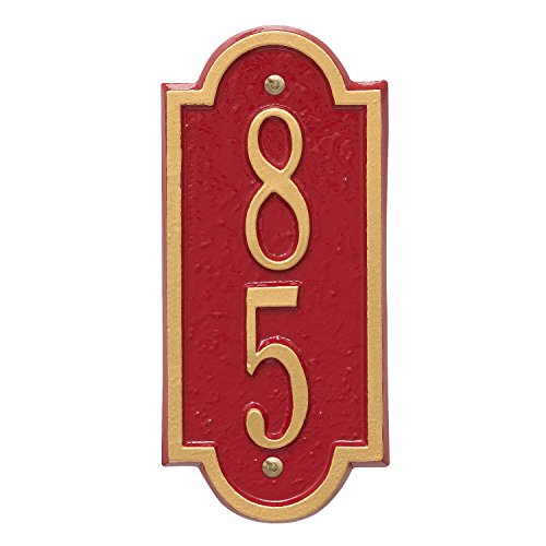 Whitehall Custom Richmond Mini Vertical Address Plaque 4”W x 9”H (1 Line)