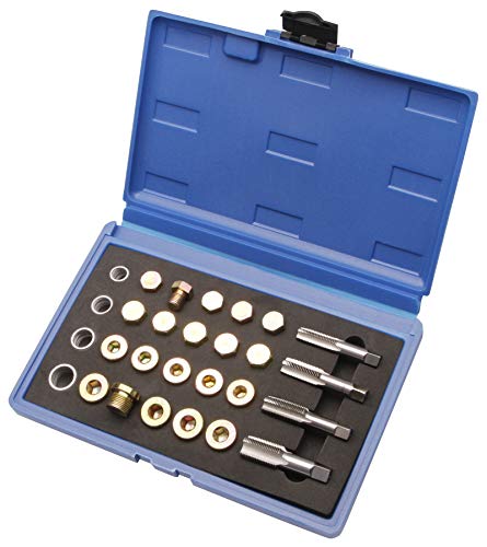 Öldienstschlüsselsatz 64 TLG. KFZ Gewindereparatur Satz Werkzeuge M13 - M20
