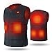 UNBON Gilet Chauffant Homme Femme Veste Chauffante Électrique USB Vêtement de Chauffage avec 5 Zones de Chauffé 3 Températures Réglables Gilet Chaud Lavable pour Hiver Moto Chasse
