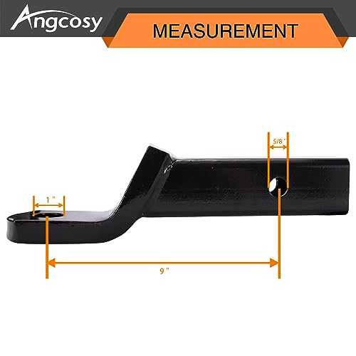 Angcosy Trailer Hitch Mount, Durable Steel Construction, Fits 2-Inch Receiver, 7,500 lbs Towing Capacity, 2\" Drop, 3/4\" Rise