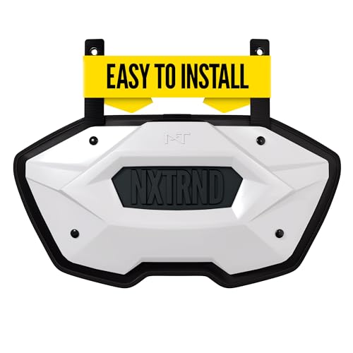 Nxtrnd B-Plate Pro, Football Back Plate, Backplate for Shoulder Pads, for Adult & Youth (White, Adult)