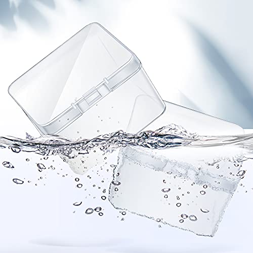 Image of Jetec 30 Pieces Mini Plastic Clear Beads Storage Containers Box for Collecting Small Items, Beads, Jewelry, Business Cards, Game Pieces, Crafts (2.5 x 2.5 x 1.6 Inch)