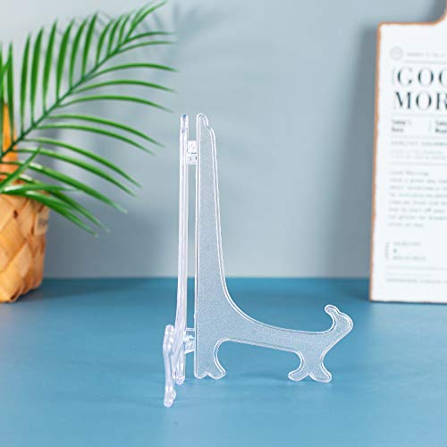 Artliving 9 Inch Clear Plastic Easels Or Stand/Plate Holders To Display Pictures Or Other Items At Weddings, Home Decoration, Birthdays, Tables (6 Pack) #TOP5