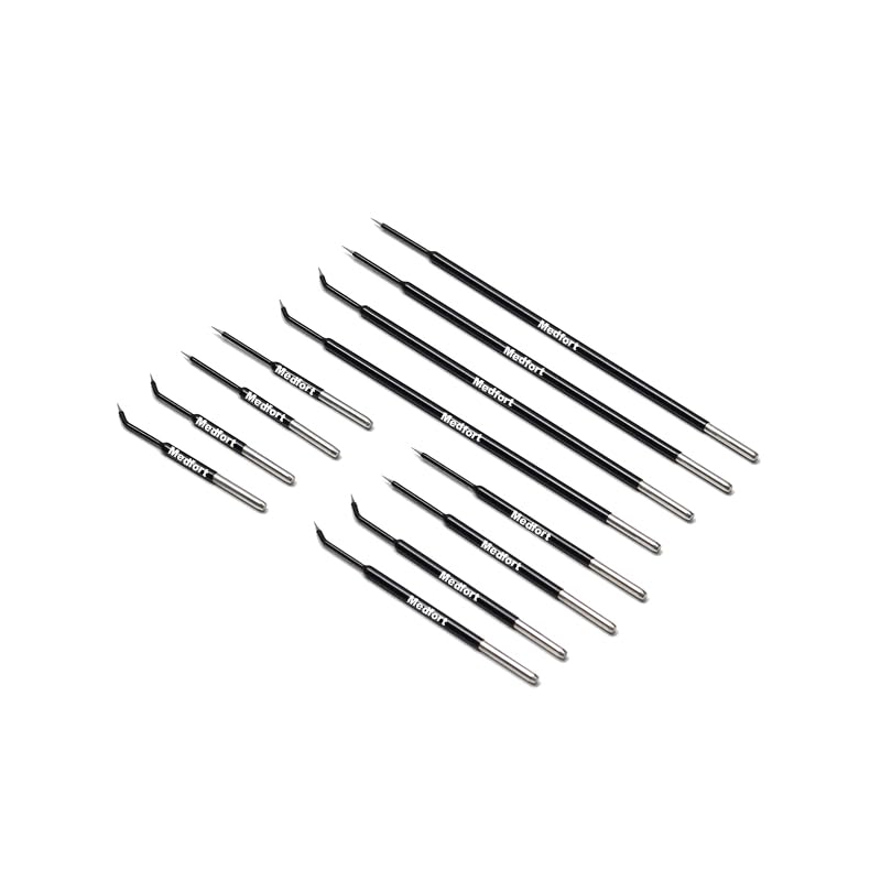 Colorado Micro Dissection Needle Straight and Angled 5cm, 7cm, 12cm, Set of 12 Pcs, Point Made in Tungsten Carbide