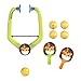 Table Tennis Set for Family Fun - Rackets and Balls for Indoor Play, Tiger Rackets 4Balls, 24cmx14cmx2cm