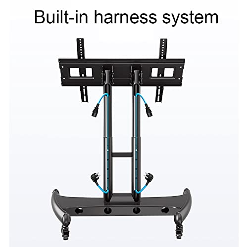 Soporte universal para TV de piso con ajuste vertical y rotación de 90° miniatura 4