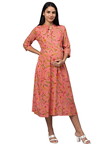 Image of AV2 Women's Rayon Relaxed Fit A Line Maternity Wear