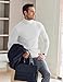 Ekouaer Mens Turtleneck Shirts Long Sleeve Tops Slim Fit Pullover Sweaters Ribbed Thermal Underwear Tops