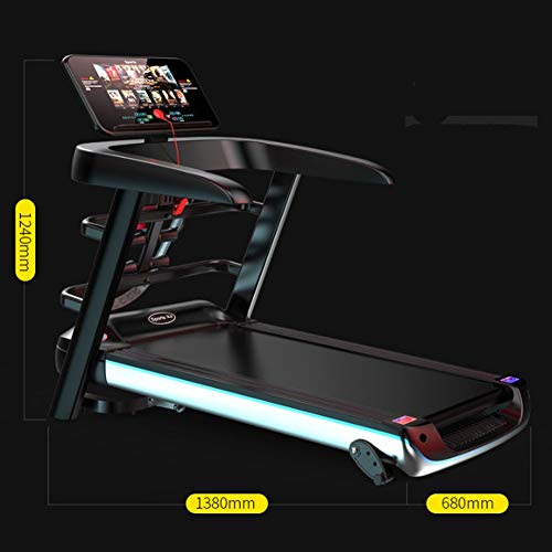 Image of Indoor Electric Folding Treadmill Multi-Function WiFi Walking Machine with Colorful Screen Home Fitness Equipment