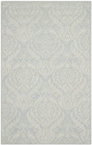 Safavieh Bella Collection 5' X 8' Silver / Ivory Bel445A Handmade Premium Wool Area Rug #TOP1