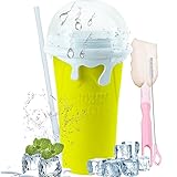 Slushy Maker Cup, Magic Slushy Maker Squeeze Mug, Magic Quick Frozen Smoothies Cup, Freeze Milkshake Smoothie Mug DIY Speiseeisbereiter für DIY Cola oder Saft…