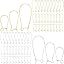 300PCS White K/Kc Gold