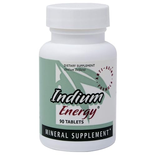 Image of EAST PARK Research Indium Energy Dietary Supplement Tablets - Indium Trace Mineral Formula with Olive Leaf Extract - Adult Daily Use - Simple Wellness Support - 90 Count