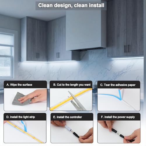 Tira LED COB 16.4 ft, luz blanca 6000K regulable 24V miniatura 6