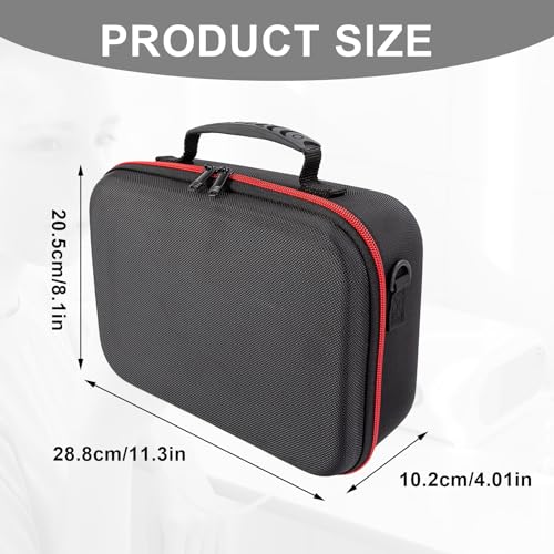 Image of Hard Case for Smart Nebulizer,Portable Nebulizer Bag,Desktop Inhaler Nebulizer for Home Travel Use,Medical Case for Inhaler Spacer, Masks, Asthma Accessories Medicine Storage Bag, Red