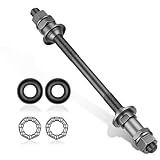 iplusmile Mountainbike Hinterachse 180mm Vollachse aus Stahl mit Kugellager Graue Hinterradachse Geeignet für Gelände und Mountainbike Reparatur Stabile Konstruktion
